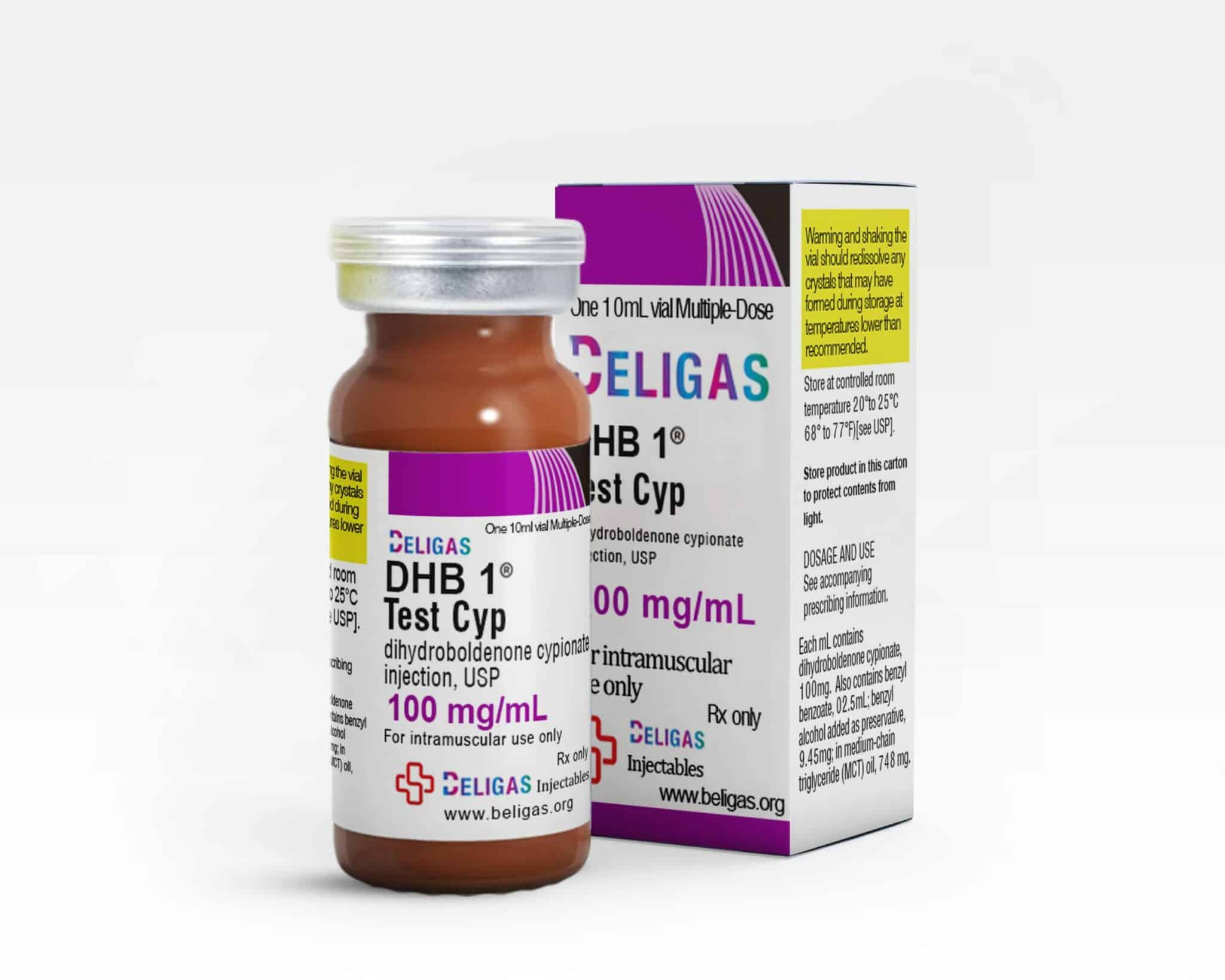DHB 1 Test Cyp 100 Mg 10 Ml Beligas Pharma INT