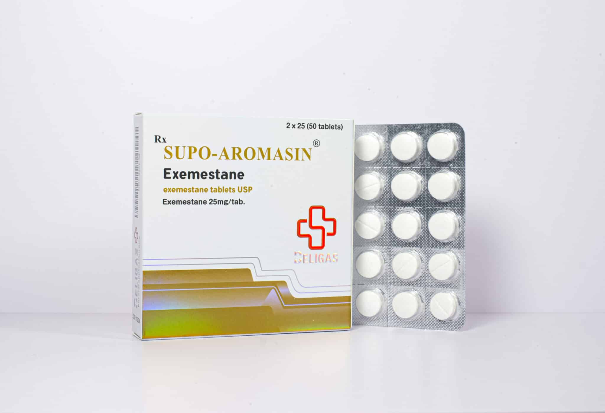 Supo Aromasin 25 mg 50 Tablets Beligas Pharma INT