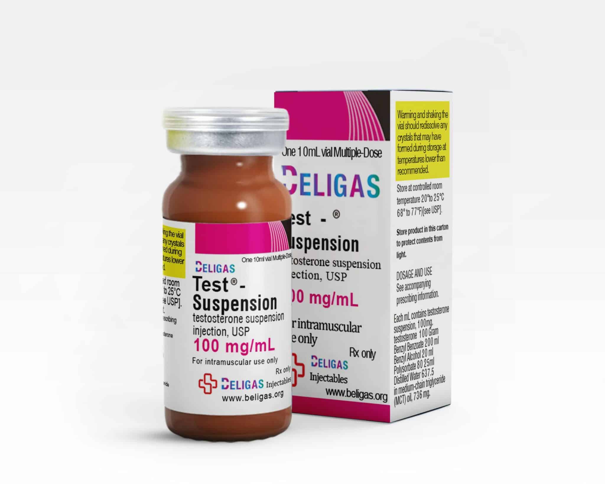 Testo-Suspension 100 mg 10 ml Beligas Pharma USA
