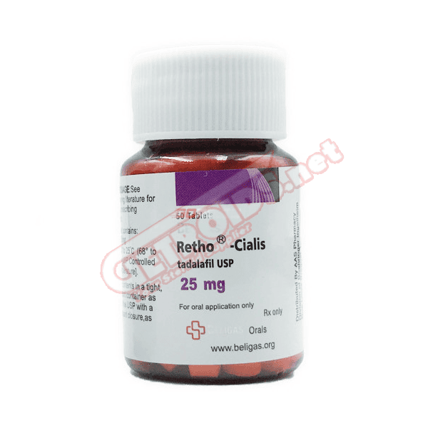 Retho Cialis 25 mg 50 Tablets Beligas Pharma USA