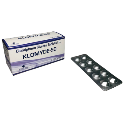 Klomyde-50 100 Tabs Kosher Pharma INT