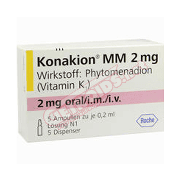 Konakion MM (Vitamin K1) 2mg 5 amps 0.2 ml Roche